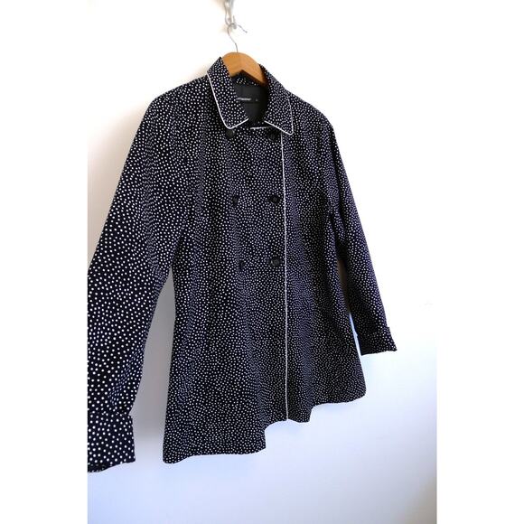 MARIMEKKO Polka Dot Cotton Double Breasted Trench Coat Jacket YOOX M $325 - Picture 1 of 9